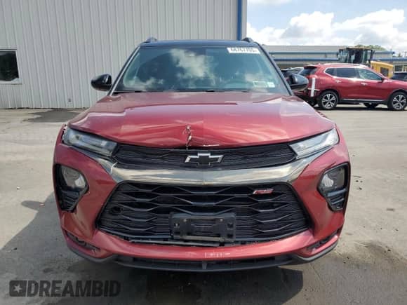 2023 Chevrolet TrailBlazer RS with VIN KL79MUSL7PB037469, listed as a Copart auction lot 68767705 with 43,762 mi miles and Salvage title. Bid and sale history available at DreamBid. Image 5.