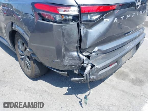 2022 Nissan Pathfinder SV with VIN 5N1DR3BB1NC235029, listed as a IAAI auction lot 42756889 with 59,323 mi miles and . Bid and sale history available at DreamBid. Image 6.