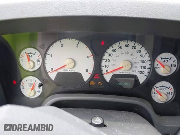 2006 Dodge 2500 SLT with VIN 1D7KS28C66J228896, listed as a IAAI auction lot 42414708 with 200,952 mi miles and . Bid and sale history available at DreamBid. Image 7.