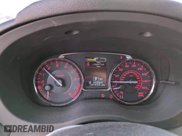 2015 Subaru WRX Premium with VIN JF1VA1D64F8818564, listed as a Copart auction lot 52196075 with 137,652 mi miles and Salvage title. Bid and sale history available at DreamBid. Image 9.