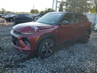 2023 Chevrolet TrailBlazer RS with VIN KL79MUSL5PB080384, listed as a Copart auction lot 80924315 with 10,312 mi miles and Salvage title. Bid and sale history available at DreamBid. Image 1.