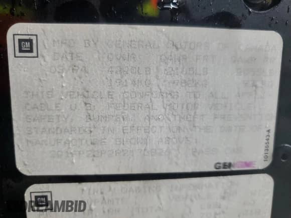 1994 Chevrolet Camaro Z28 z VIN 2G1FP22P2R2173826, wystawiony jako Copart lot #83315694 z przebiegiem 84 732 mil mil oraz Szkoda całkowita • Salvage title. Historia ofert i sprzedaży dostępna na DreamBid. Obrazek 12.