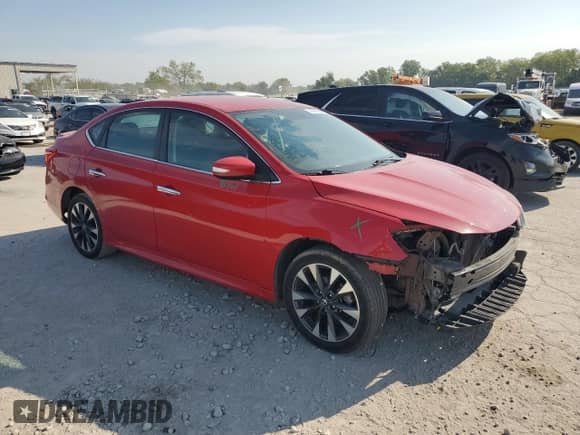 2019 Nissan Sentra SR with VIN 3N1AB7AP9KY319010, listed as a Copart auction lot 72011585 with Not provided miles and Salvage title. Bid and sale history available at DreamBid. Image 4.