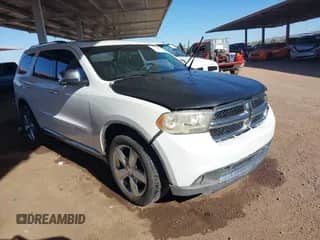 2013 Dodge Durango Citadel with VIN 1C4SDHET0DC690982, listed as a IAAI auction lot 43392470 with 210,656 mi miles and . Bid and sale history available at DreamBid. Image 1.