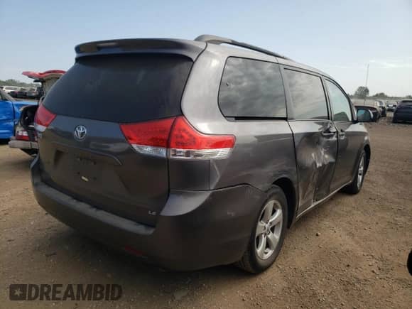 2011 Toyota Sienna LE with VIN 5TDKK3DC9BS110201, listed as a Copart auction lot 80386135 with 191,423 mi miles and Salvage title. Bid and sale history available at DreamBid. Image 3.