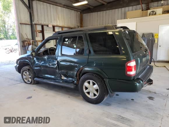 2002 Nissan Pathfinder SE with VIN JN8DR09YX2W720829, listed as a Copart auction lot 58004814 with 268,754 mi miles and Salvage title. Bid and sale history available at DreamBid. Image 2.