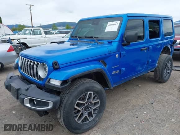 2024 Jeep Wrangler Sahara с VIN 1C4PJXEG0RW344058, выставлен на аукционе IAAI как лот 42261013 с пробегом 20 040 миль миль и . История ставок и продаж доступна на DreamBid. Изображение 2.