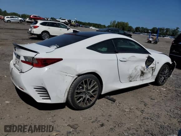 2016 Lexus RC 350 F Sport with VIN JTHSE5BC5G5007049, listed as a Copart auction lot 68546464 with 169,960 mi miles and Salvage title. Bid and sale history available at DreamBid. Image 3.