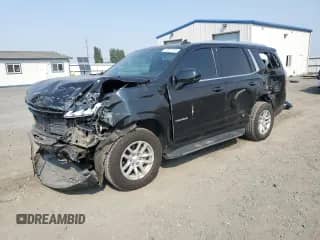 2021 Chevrolet Tahoe LT z VIN 1GNSKNKD9MR267212, wystawiony jako Copart lot #72021145 z przebiegiem 85 999 mil mil oraz Szkoda całkowita • Salvage title. Historia ofert i sprzedaży dostępna na DreamBid. Obrazek 1.