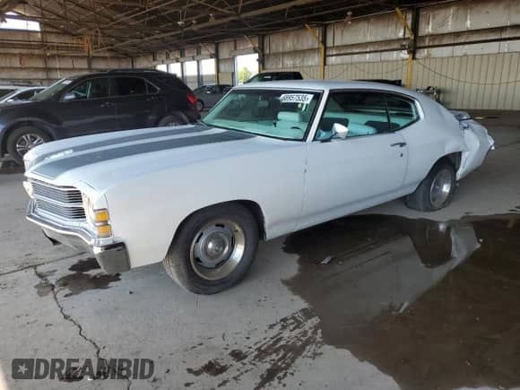 1971 Chevrolet Chevelle с VIN 136371L146864, выставлен на аукционе Copart как лот 68957535 с пробегом 142 247 миль миль и Списание • Salvage title. История ставок и продаж доступна на DreamBid. Изображение 1.