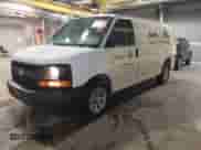 2014 Chevrolet Express Cargo with VIN 1GCSGAFX0E1112670, listed as a IAAI auction lot 38943752 with 75,527 mi miles and . Bid and sale history available at DreamBid. Image 2.