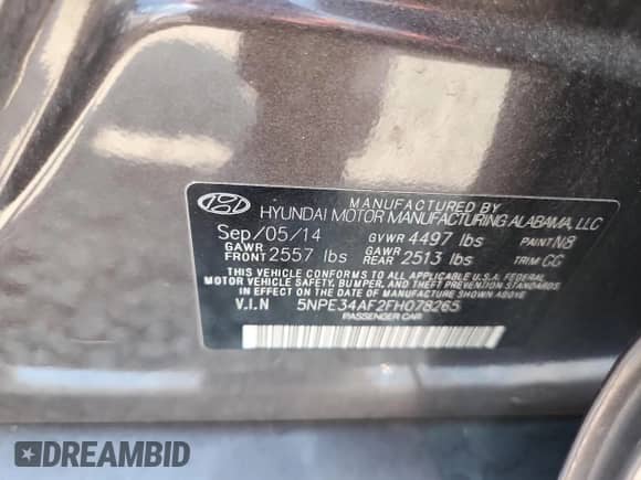2015 Hyundai Sonata Sport z VIN 5NPE34AF2FH078265, wystawiony jako Copart lot #81305185 z przebiegiem 185 051 mil mil oraz Szkoda całkowita • Salvage title. Historia ofert i sprzedaży dostępna na DreamBid. Obrazek 12.