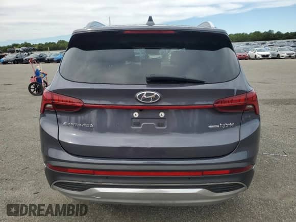 2022 Hyundai Santa Fe Limited with VIN KM8S5DA13NU054512, listed as a Copart auction lot 71114575 with 33,401 mi miles and Salvage title. Bid and sale history available at DreamBid. Image 6.