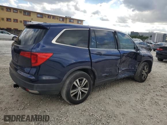 2016 Honda Pilot EX-L with VIN 5FNYF5H51GB022857, listed as a Copart auction lot 86643575 with 100,993 mi miles and Salvage title. Bid and sale history available at DreamBid. Image 3.