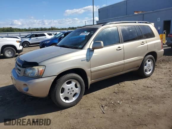 2005 Toyota Highlander with VIN JTEEP21A550074022, listed as a Copart auction lot 84906945 with 110,456 mi miles and Clean title. Bid and sale history available at DreamBid. Image 1.
