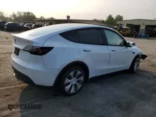 2023 Tesla Model Y Long Range with VIN 7SAYGDEE4PF697259, listed as a Copart auction lot 71120464 with Not provided miles and Clean title. Bid and sale history available at DreamBid. Image 3.
