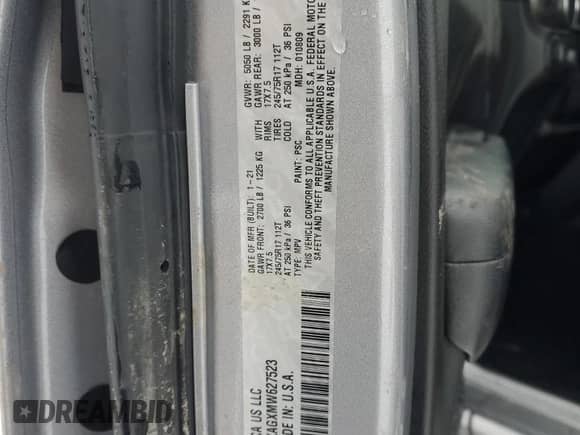 2021 Jeep Wrangler Willys with VIN 1C4HJXAGXMW627523, listed as a Copart auction lot 85927234 with 39,886 mi miles and Salvage title. Bid and sale history available at DreamBid. Image 12.