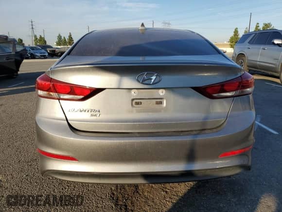 2017 Hyundai Elantra SE with VIN KMHD74LF1HU303874, listed as a Copart auction lot 80950945 with 73,202 mi miles and Salvage title. Bid and sale history available at DreamBid. Image 6.