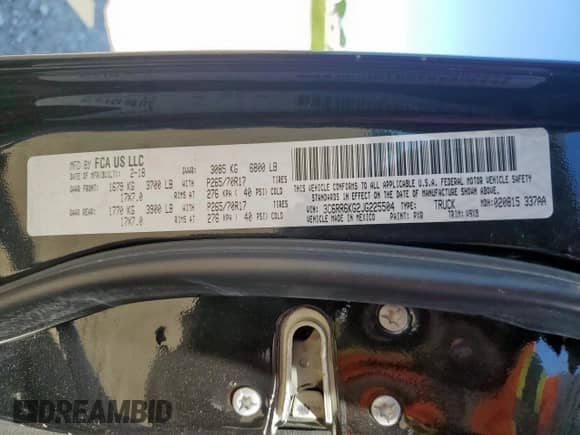 2018 Ram 1500 Tradesman z VIN 3C6RR6KG2JG225504, wystawiony jako Copart lot #56739575 z przebiegiem 137 272 mil mil oraz Szkoda całkowita • Salvage title. Historia ofert i sprzedaży dostępna na DreamBid. Obrazek 12.