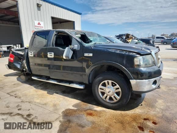 2006 Ford F-150 XLT with VIN 1FTPW14516KA81810, listed as a Copart auction lot 80309335 with Not provided miles and Salvage title. Bid and sale history available at DreamBid. Image 4.