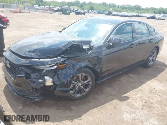 2024 Honda Accord EX-L with VIN 1HGCY2F69RA047517, listed as a IAAI auction lot 42926833 with 17,412 mi miles and . Bid and sale history available at DreamBid. Image 2.