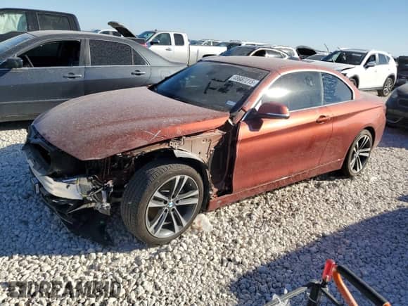 2020 BMW 4 Series 430i with VIN WBA4Z1C02L5R86645, listed as a Copart auction lot 48987215 with 17,152 mi miles and Salvage title. Bid and sale history available at DreamBid. Image 1.