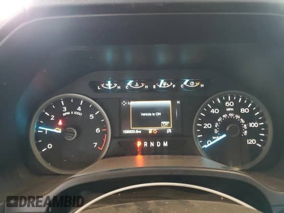 2020 Ford F-150 XL with VIN 1FTEW1C45LKD11814, listed as a Copart auction lot 69002595 with 106,500 mi miles and Salvage title. Bid and sale history available at DreamBid. Image 9.