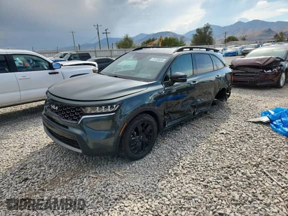 2023 Kia Sorento X-Line S with VIN 5XYRLDLC1PG232204, listed as a Copart auction lot 71703835 with 42,784 mi miles and Salvage title. Bid and sale history available at DreamBid. Image 1.