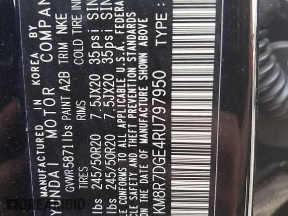 2024 Hyundai Palisade Calligraphy z VIN KM8R7DGE4RU797950, wystawiony jako Copart lot #64794995 z przebiegiem 21 276 mil mil oraz Szkoda całkowita • Salvage title. Historia ofert i sprzedaży dostępna na DreamBid. Obrazek 13.