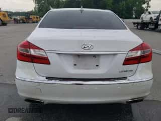 2014 Hyundai Genesis 3.8L z VIN KMHGC4DD1EU259750, wystawiony jako Copart lot #57047204 z przebiegiem 148 079 mil mil oraz Szkoda całkowita • Salvage title. Historia ofert i sprzedaży dostępna na DreamBid. Obrazek 6.
