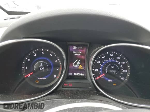 2015 Hyundai Santa Fe Limited with VIN KM8SNDHF2FU126612, listed as a Copart auction lot 52419615 with 183,353 mi miles and Clean title. Bid and sale history available at DreamBid. Image 9.