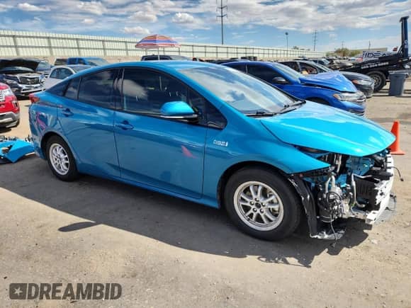 2020 Toyota Prius LE with VIN JTDKARFP5L3149408, listed as a Copart auction lot 70762595 with 56,249 mi miles and Salvage title. Bid and sale history available at DreamBid. Image 4.