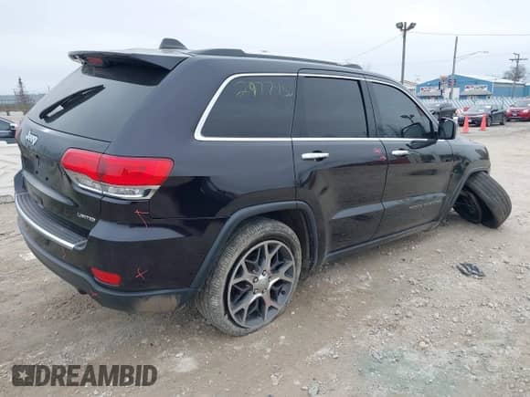 2019 Jeep Grand Cherokee Limited X with VIN 1C4RJFBG3KC637211, listed as a IAAI auction lot 40964270 with 41,611 mi miles and . Bid and sale history available at DreamBid. Image 4.