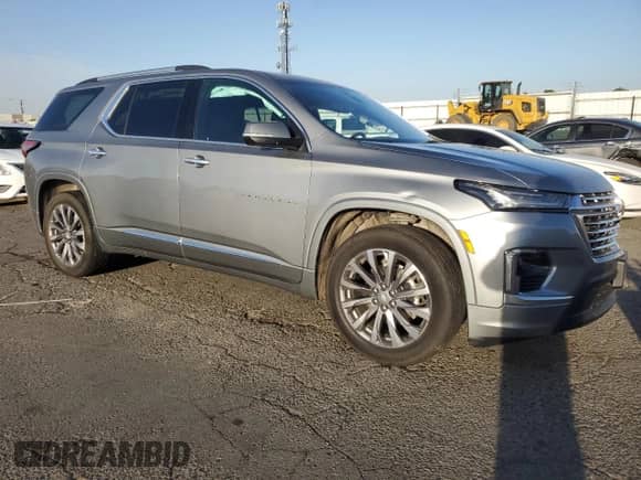 2023 Chevrolet Traverse Premier with VIN 1GNERKKW5PJ273214, listed as a Copart auction lot 85926235 with 50,503 mi miles and Salvage title. Bid and sale history available at DreamBid. Image 4.