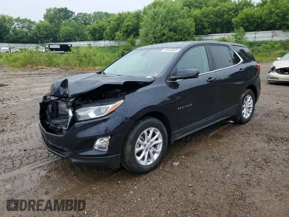 2020 Chevrolet Equinox LT with VIN 3GNAXJEV2LS696309, listed as a Copart auction lot 59438835 with 45,451 mi miles and Non repairable. Bid and sale history available at DreamBid. Image 1.