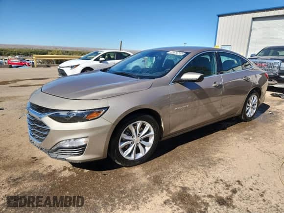2025 Chevrolet Malibu LT with VIN 1G1ZD5ST9SF138080, listed as a Copart auction lot 90268605 with 14,828 mi miles and Clean title. Bid and sale history available at DreamBid. Image 1.