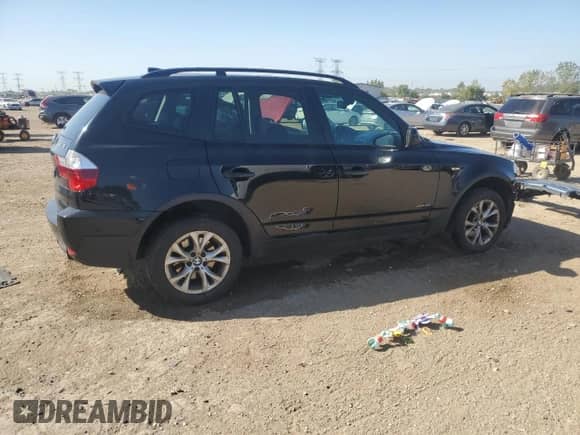 2010 BMW X3 xDrive30i with VIN WBXPC9C43AWJ35659, listed as a Copart auction lot 84460405 with 109,230 mi miles and Salvage title. Bid and sale history available at DreamBid. Image 3.