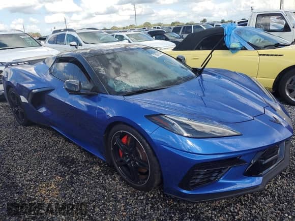 2022 Chevrolet Corvette 3LT с VIN 1G1YC3D49N5103025, выставлен на аукционе Copart как лот 75057184 с пробегом Не указан миль и На запчасти • Non repairable. История ставок и продаж доступна на DreamBid. Изображение 4.