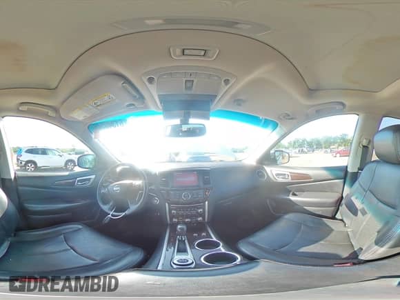 2014 Nissan Pathfinder Platinum Hybrid with VIN 5N1CR2MM6EC653459, listed as a Copart auction lot 61340545 with 148,062 mi miles and Salvage title. Bid and sale history available at DreamBid. Image 14.