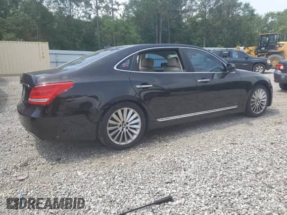 2014 Hyundai Equus Signature z VIN KMHGH4JH4EU074679, wystawiony jako Copart lot #56581505 z przebiegiem 118 846 mil mil oraz Szkoda całkowita • Salvage title. Historia ofert i sprzedaży dostępna na DreamBid. Obrazek 3.