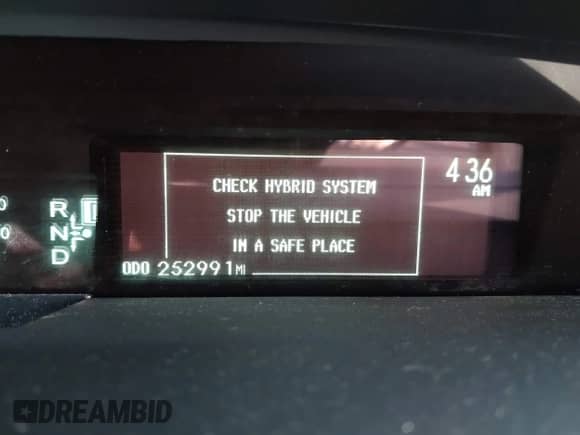 2013 Toyota Prius One with VIN JTDKN3DU4D1633111, listed as a IAAI auction lot 43375534 with 252,991 mi miles and . Bid and sale history available at DreamBid. Image 15.