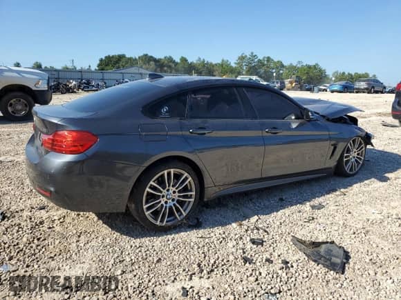 2017 BMW 4 Series 430i with VIN WBA4F7C30HG787627, listed as a Copart auction lot 71459785 with Not provided miles and Salvage title. Bid and sale history available at DreamBid. Image 3.