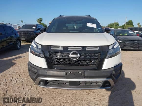 2023 Nissan Pathfinder Rock Creek with VIN 5N1DR3BD6PC254342, listed as a IAAI auction lot 41950069 with 26,144 mi miles and . Bid and sale history available at DreamBid. Image 6.