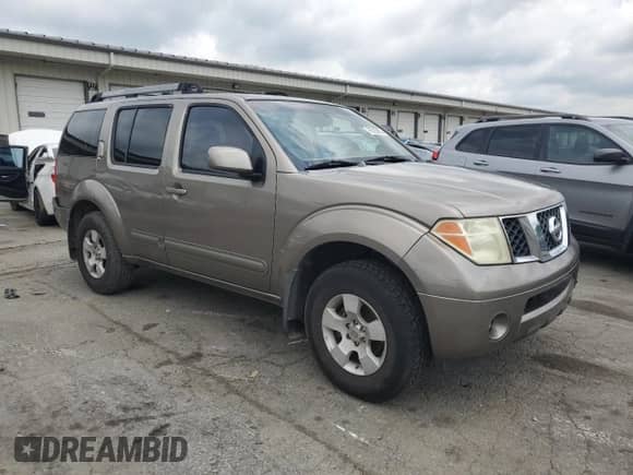 2005 Nissan Pathfinder SE с VIN 5N1AR18W45C763147, выставлен на аукционе Copart как лот 65525855 с пробегом Не указан миль и Списание • Salvage title. История ставок и продаж доступна на DreamBid. Изображение 4.