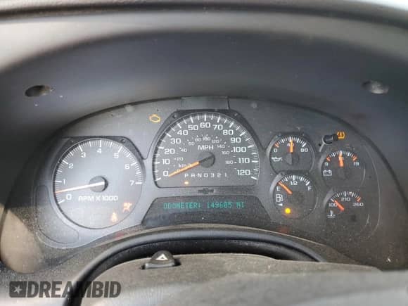 2007 Chevrolet TrailBlazer LT z VIN 1GNDT13S772137325, wystawiony jako Copart lot #64445335 z przebiegiem 149 605 mil mil oraz Szkoda całkowita • Salvage title. Historia ofert i sprzedaży dostępna na DreamBid. Obrazek 9.
