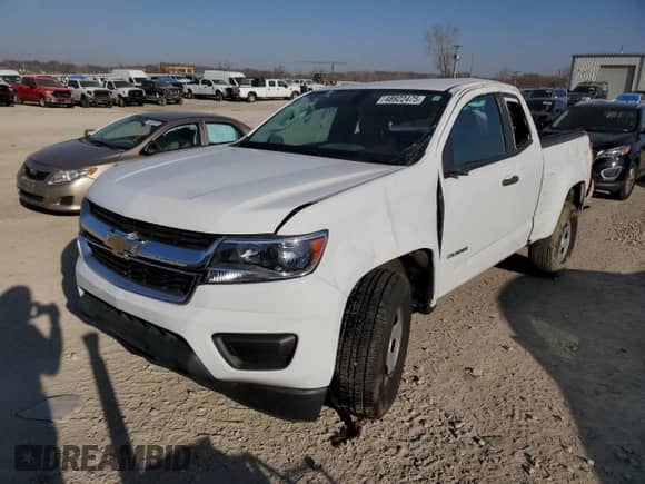 2018 Chevrolet Colorado 2WD Work Truck with VIN 1GCHSBEA4J1188706, listed as a Copart auction lot 48922475 with 91,299 mi miles and Salvage title. Bid and sale history available at DreamBid. Image 1.