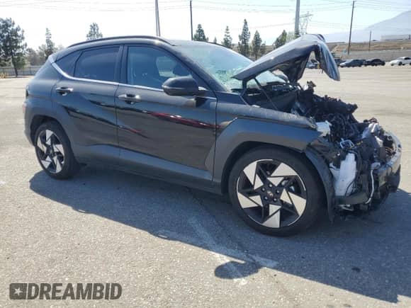 2024 Hyundai Kona Limited с VIN KM8HE3A38RU121035, выставлен на аукционе Copart как лот 61691295 с пробегом Не указан миль и Списание • Salvage title. История ставок и продаж доступна на DreamBid. Изображение 4.