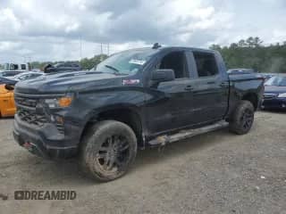 2024 Chevrolet Silverado 1500 Custom Trail Boss with VIN 3GCUDCE86RG359836, listed as a Copart auction lot 54932715 with Not provided miles and Salvage title. Bid and sale history available at DreamBid. Image 1.