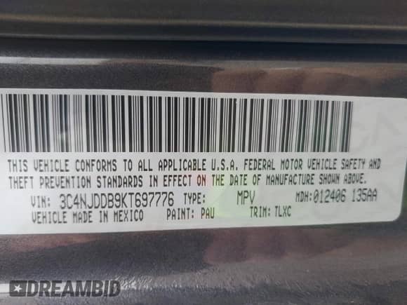 2019 Jeep Compass Trailhawk z VIN 3C4NJDDB9KT697776, wystawiony jako IAAI lot #43195312 z przebiegiem 82 655 mil mil oraz . Historia ofert i sprzedaży dostępna na DreamBid. Obrazek 9.