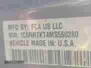 2021 Ram 1500 Tradesman z VIN 1C6RR7KT4MS560280, wystawiony jako IAAI lot #41845800 z przebiegiem 71 366 mil mil oraz . Historia ofert i sprzedaży dostępna na DreamBid. Obrazek 9.